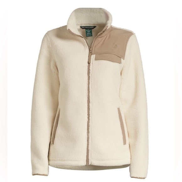 Woods Women’s Erris Sherpa Jacket - XS Soft Fleece Zip Up Sweater - Picture 1 of 12